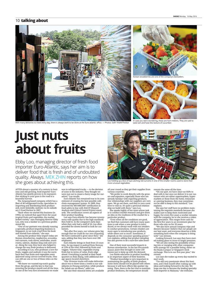 Star Newspaper | Just Nuts About Fruits • Euro-Atlantic