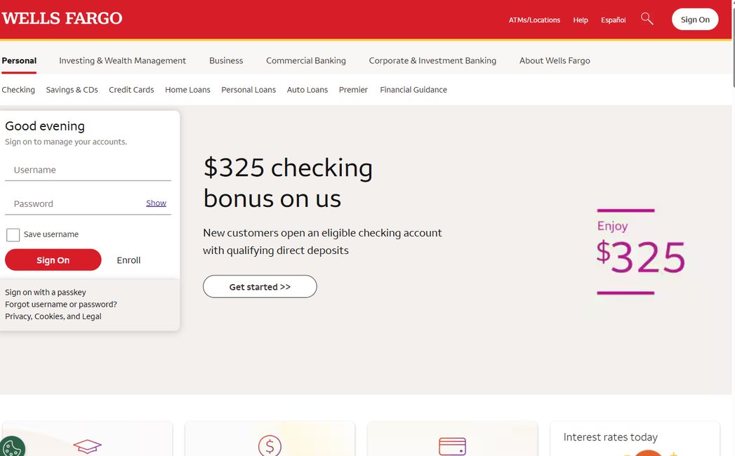 Wells Fargo – wellsfargo.com